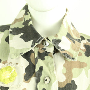 Second Hand WIYA Jeanshemd Gr. L mehrfarbig Camouflage Hemd (*)