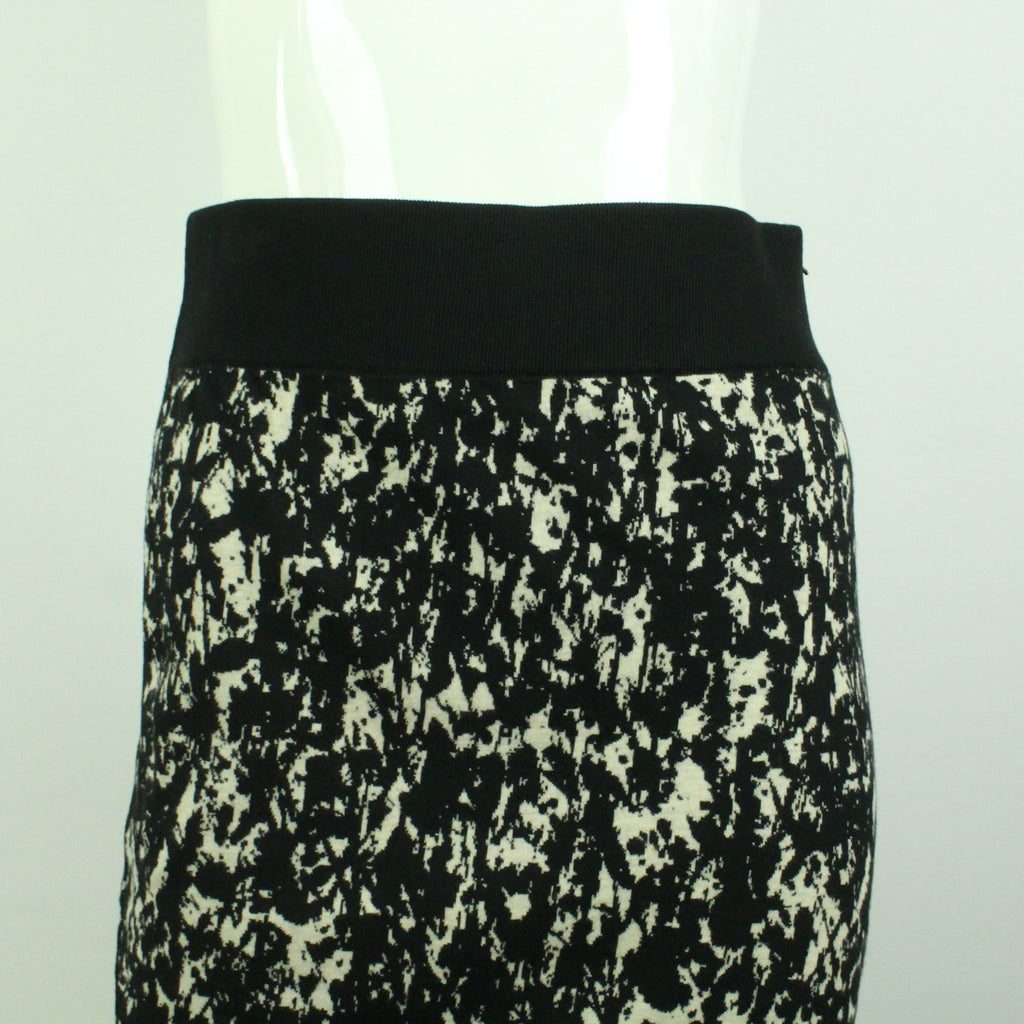Second Hand HUGO BOSS Rock Gr. S schwarz creme Stretchrock (*)
