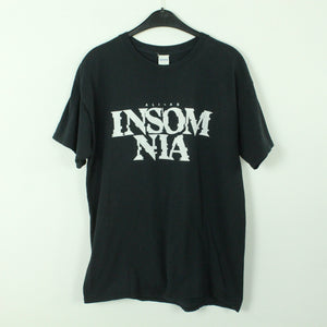 Vintage ALI AS T-Shirt / Bandshirt Gr. L schwarz mit Print INSOMNIA (*)