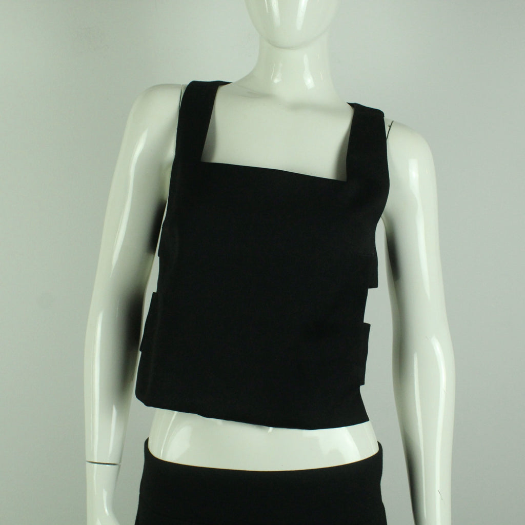 Second Hand BA&SH Tops Gr. 1 schwarz uni Cut Outs (*)