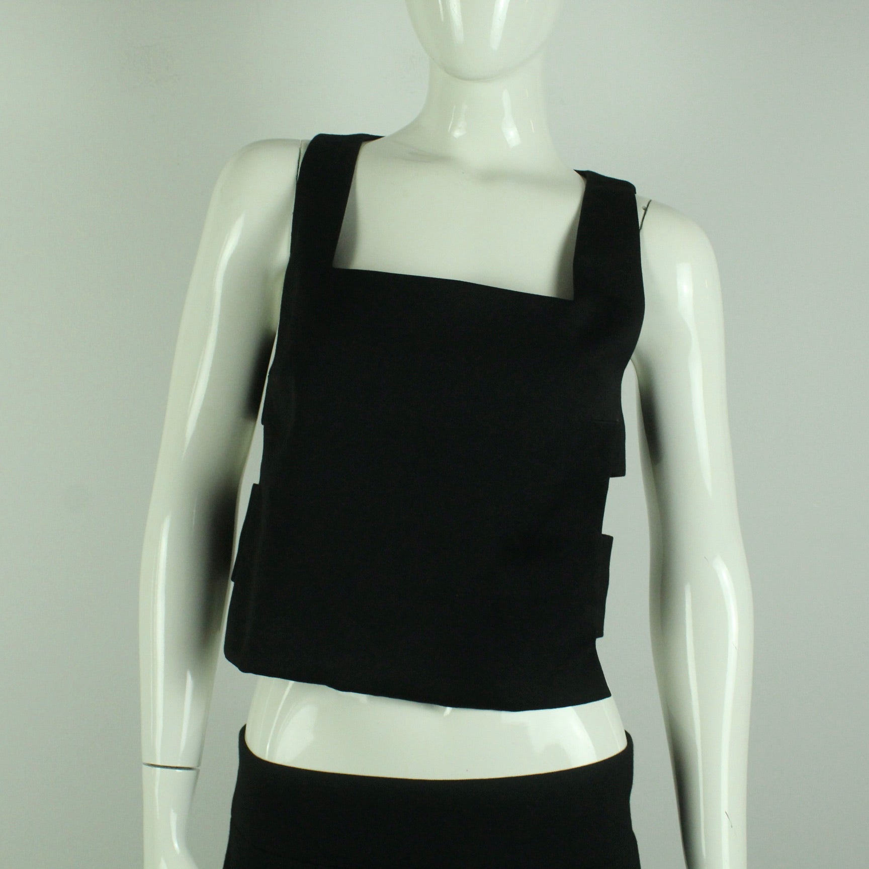 Second Hand BA&SH Tops Gr. 1 schwarz uni Cut Outs (*)