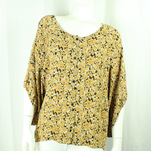 Second Hand GANNI Bluse Gr. M mehrfarbig geblümt (*)