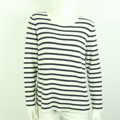 Second Hand PART TWO Pullover Gr. L weiß blau gestreift Strick (*)