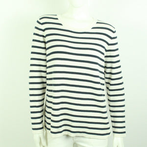 Second Hand PART TWO Pullover Gr. L weiß blau gestreift Strick (*)