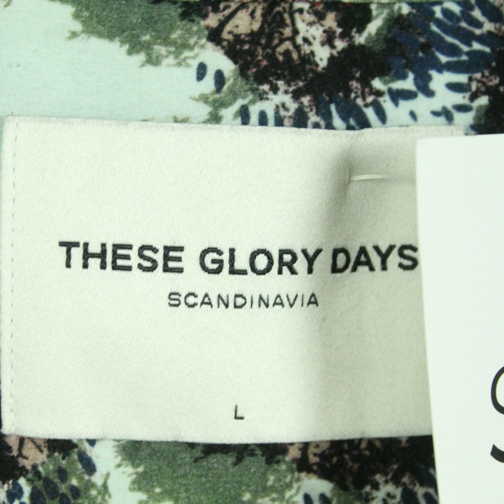 Second Hand THESE GLORY DAYS Hemd Gr. L bunt gemustert kurzarm (*)