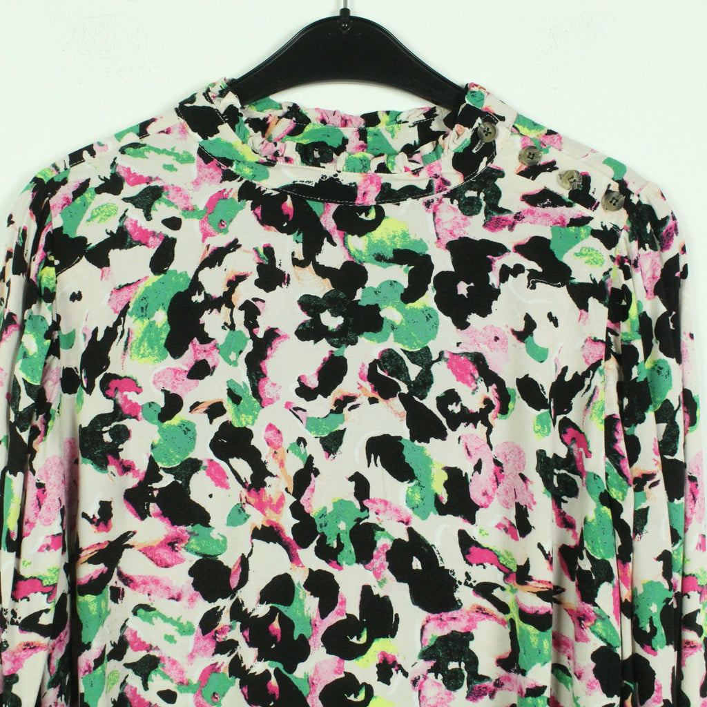 Second Hand FREEQUENT Bluse Gr. L bunt gemustert (*)