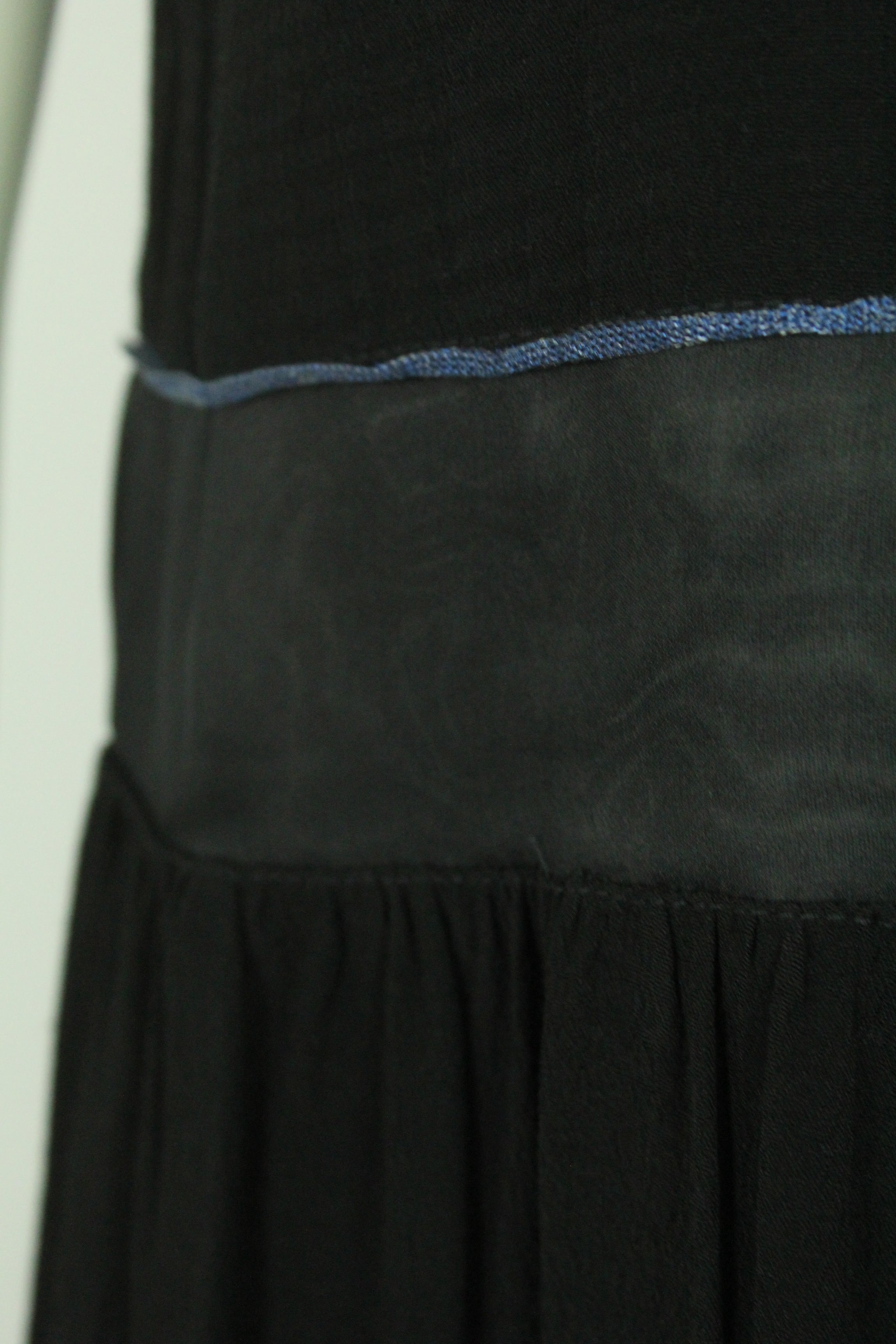 Second Hand MAJE PARIS Kleid Gr. 38 schwarz blau (*)