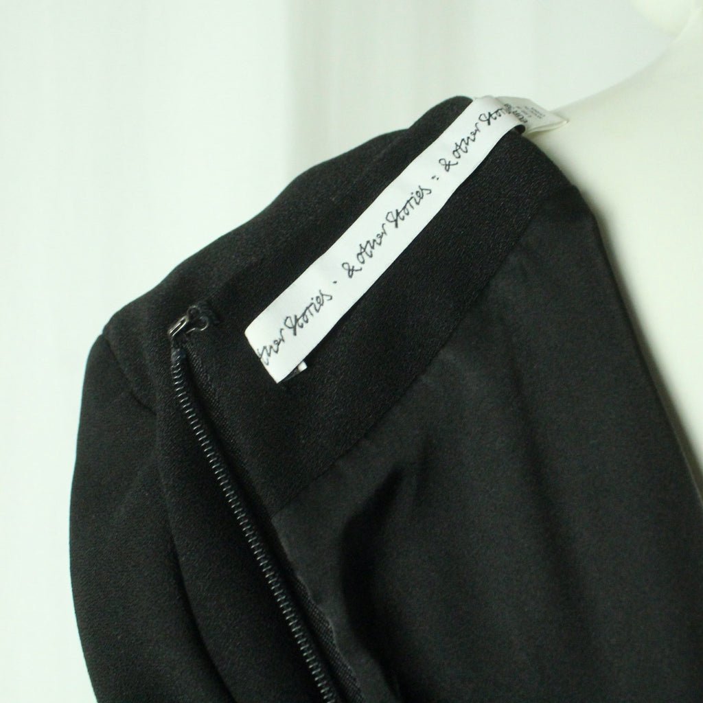 Second Hand & OTHER STORIES Kleid Gr. 38 schwarz Langarmkleid (*)