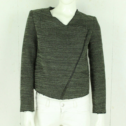 Second Hand COMPTOIR DES COTONNIERS Jacke Gr. 36 khaki meliert Glitzer (*)