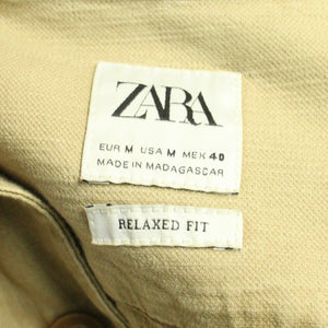 Second Hand ZARA Hemd Gr. M hellbraun uni oversized (*)