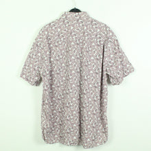 Laden Sie das Bild in den Galerie-Viewer, Second Hand OSCAR OF SWEDEN Hemd Gr. Lweiß bunt gemustert kurzarm (*)