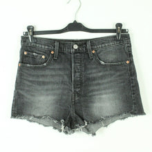 Laden Sie das Bild in den Galerie-Viewer, Second Hand LEVI&#39;S PREMIUM Jeansshorts Gr. 29 grau Mod. 501 Denim Shorts (*)