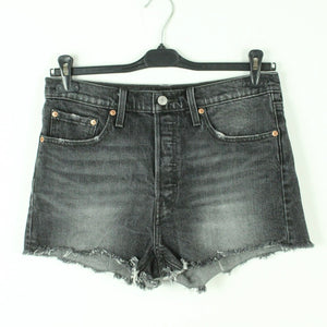 Second Hand LEVI'S PREMIUM Jeansshorts Gr. 29 grau Mod. 501 Denim Shorts (*)