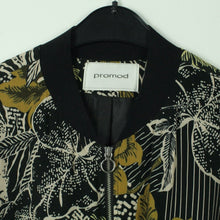 Laden Sie das Bild in den Galerie-Viewer, Second Hand PROMOD Blouson Gr. 38 schwarz mehrfarbig gemustert Jacke (*)