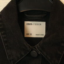 Laden Sie das Bild in den Galerie-Viewer, Second Hand ASOS Jeansjacke Gr. 38 grau (*)