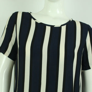 Second Hand SELECTED FEMME Kurzarmbluse Gr. 36 blau mehrfarbig gestreift (*)