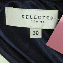 Laden Sie das Bild in den Galerie-Viewer, Second Hand SELECTED FEMME Rock Gr. 38 dunkelblau silber (*)