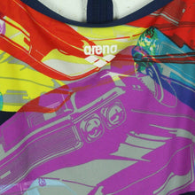 Laden Sie das Bild in den Galerie-Viewer, Vintage ARENA Badeanzug Gr. M bunt gemustert 80s 90s Beachwear