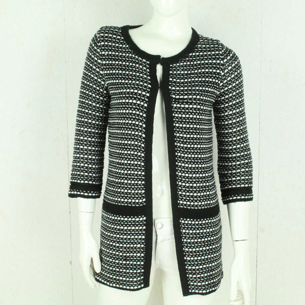 Second Hand PENNYBLACK Cardigan Gr. S schwarz weiß Strick (*)