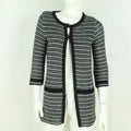 Second Hand PENNYBLACK Cardigan Gr. S schwarz weiß Strick (*)