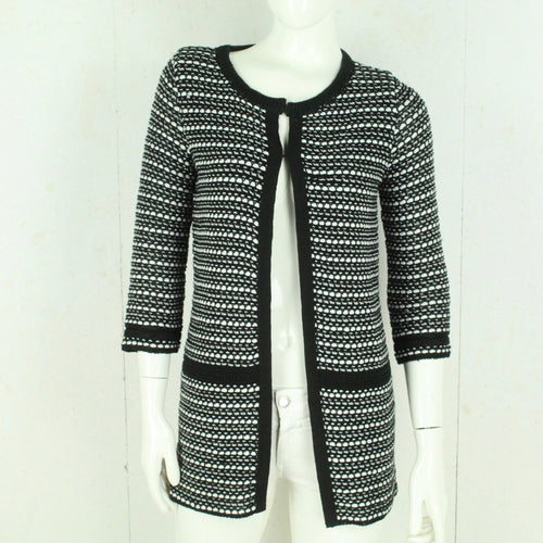 Second Hand PENNYBLACK Cardigan Gr. S schwarz weiß Strick (*)