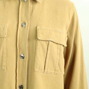 Second Hand SET Jeanshemd Gr. 38 hellbraun uni Hemd (*)