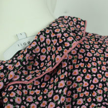 Laden Sie das Bild in den Galerie-Viewer, Second Hand BOII Kleid Gr. L schwarz rosa mehrfarbig geblümt (*)