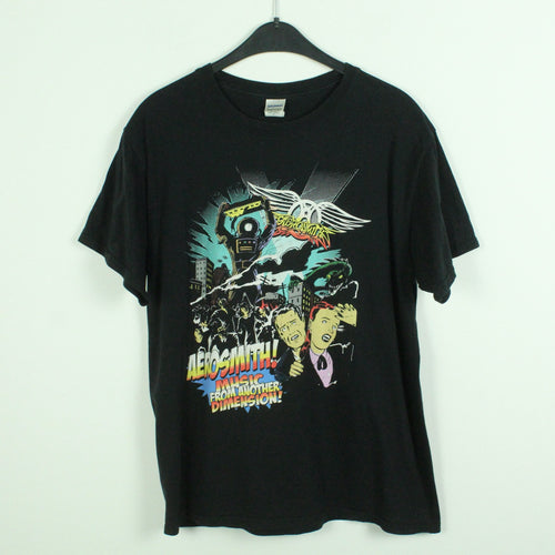 Vintage AEROSMITH T-Shirt / Bandshirt Gr. L schwarz mit Print 