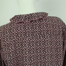 Laden Sie das Bild in den Galerie-Viewer, Second Hand BOII Kleid Gr. L schwarz rosa mehrfarbig geblümt (*)