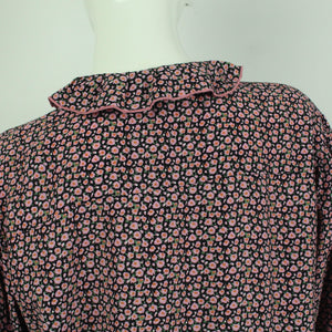 Second Hand BOII Kleid Gr. L schwarz rosa mehrfarbig geblümt (*)