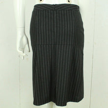Laden Sie das Bild in den Galerie-Viewer, Second Hand JIL SANDER Rock Gr. 36 anthrazit Nadelstreifen (*)