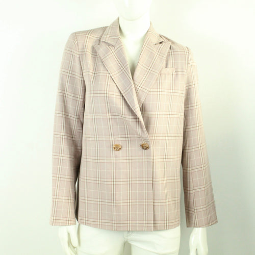 Second Hand NA-KD Blazer Gr. 36 altrose kariert Jacke (*)