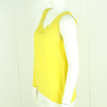 Laden Sie das Bild in den Galerie-Viewer, Vintage Seidenbluse Gr. M gelb uni Top