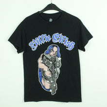 Laden Sie das Bild in den Galerie-Viewer, Vintage BILLIE EILISH T-Shirt / Bandshirt Gr. S schwarz mit Print und Backprint (*)