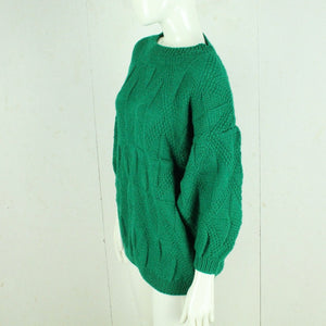 Vintage Pullover Female Gr. L grün uni Strick