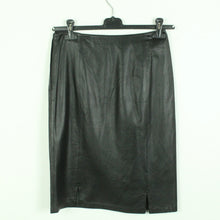 Laden Sie das Bild in den Galerie-Viewer, Second Hand ENRICO MANDELLI Lederrock Gr. dt. 38 | ital. 42 schwarz (*)