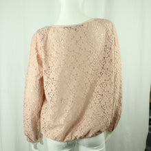 Laden Sie das Bild in den Galerie-Viewer, Second Hand MINX Spitzenbluse Gr. 40 rosa uni Spitze Bluse NEU(*)