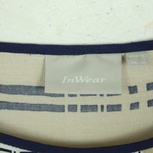 Laden Sie das Bild in den Galerie-Viewer, Second Hand INWEAR Bluse Gr. 38 beige mehrfarbig gemustert (*)