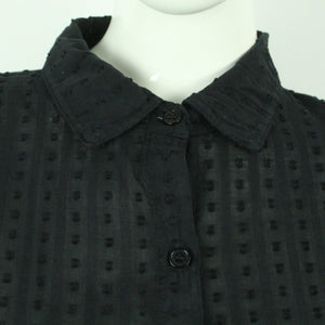 Second Hand COPENHAGEN LUXE Bluse Gr. S/M schwarz uni strukturiert (*)