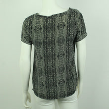 Laden Sie das Bild in den Galerie-Viewer, Second Hand DAY BIRGER ET MIKKELSEN Seidenbluse Gr. 38 schwarz grau (*)