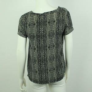 Second Hand DAY BIRGER ET MIKKELSEN Seidenbluse Gr. 38 schwarz grau (*)