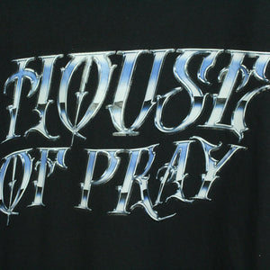 Second Hand HOUSE OF PRAY T-Shirt Gr. M schwarz mit Print (*)