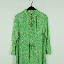 Laden Sie das Bild in den Galerie-Viewer, Second Hand SECOND ARRIVAL Kleid Gr. 38 grün weiß geblümt (*)
