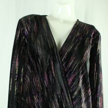Laden Sie das Bild in den Galerie-Viewer, Second Hand EKSEPT Body Gr. M schwarz mehrfarbig Glitzer Samtbody (*)
