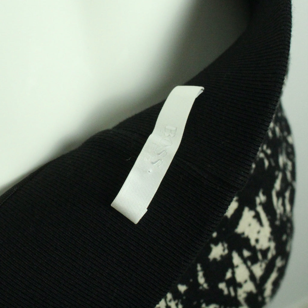 Second Hand HUGO BOSS Rock Gr. S schwarz creme Stretchrock (*)