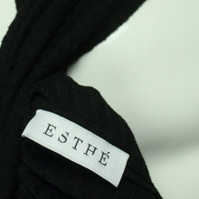 Laden Sie das Bild in den Galerie-Viewer, Second Hand ESTHÉ Longsleeve Top Gr. S schwarz uni Cut Outs (*)