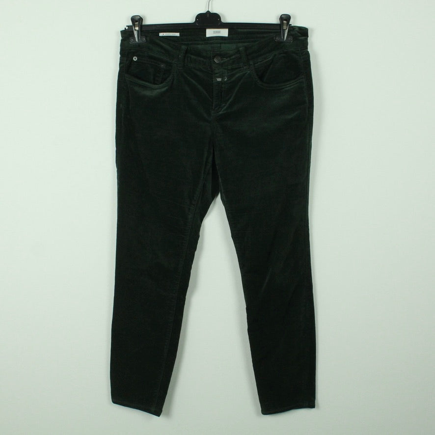 Second Hand CLOSED Jeans Gr. W31 grün uni Samt (*)