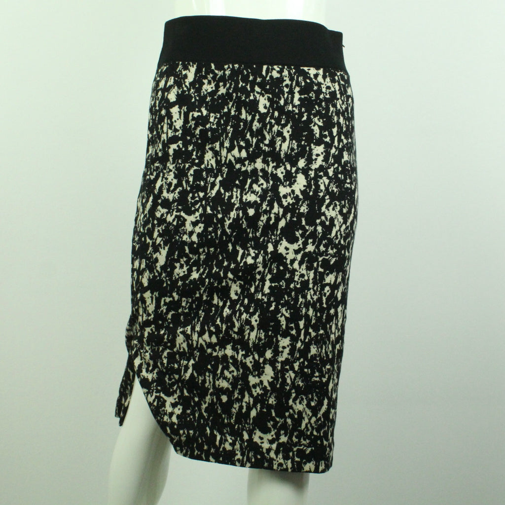 Second Hand HUGO BOSS Rock Gr. S schwarz creme Stretchrock (*)