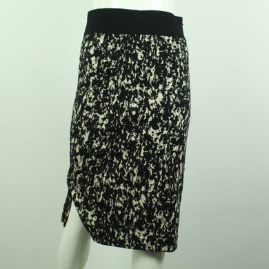 Second Hand HUGO BOSS Rock Gr. S schwarz creme Stretchrock (*)