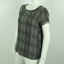 Laden Sie das Bild in den Galerie-Viewer, Second Hand DAY BIRGER ET MIKKELSEN Seidenbluse Gr. 38 schwarz grau (*)